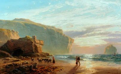 Voor de kust van Cornwall (Trebariwith Strand), 1877-78